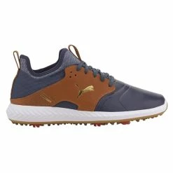 PUMA Ignite PWRADAPT Caged Crafted Golf Shoes 2020 -TravisMathew Shop ann0682 peacoat leather brown team gold 1 84124.1595322302