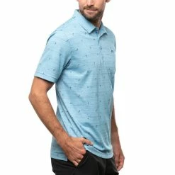 TravisMathew Good Time Charlie Golf Polo 2021 -TravisMathew Shop ann1294 heather heritage blue 2 08336.1621315037