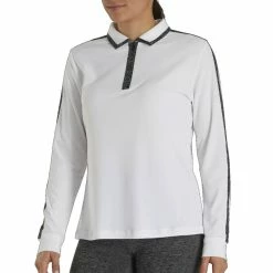 FootJoy Pique Longsleeve Sun Protection Shirt Golf Polo 2020 Women -TravisMathew Shop ann1564 white 1 2 85300.1618458521