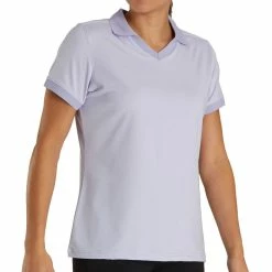 FootJoy End On End Open Collar Golf Polo 2021 Women -TravisMathew Shop ann1947 lavender 2 61154.1616039573