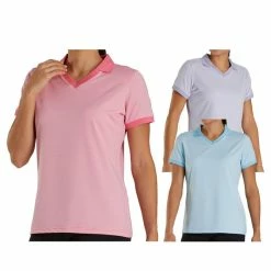 FootJoy End On End Open Collar Golf Polo 2021 Women