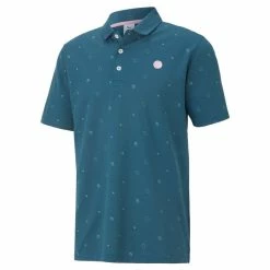 PUMA Legacy Print Golf Polo 2021 -TravisMathew Shop ann2001 future blue mineral yellow 1 99252.1619588033