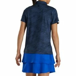FootJoy Tonal Print Short Sleeve Golf Polo 2021 Women 10 FootJoy Tonal Print Short Sleeve Golf Polo 2021 Women -TravisMathew Shop ann2054 navy 2 60597.1627461386