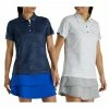 FootJoy Tonal Print Short Sleeve Golf Polo 2021 Women -TravisMathew Shop ann2054 1 69514.1627461311