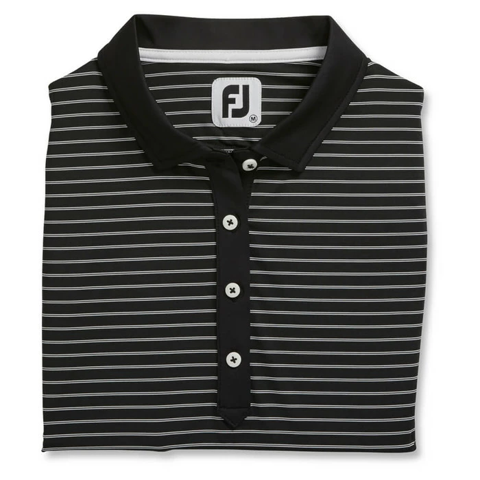 FootJoy Sleeveless Pinstripe Shirt Golf Polo 2021 Women 7 FootJoy Sleeveless Pinstripe Shirt Golf Polo 2021 Women - Image 5