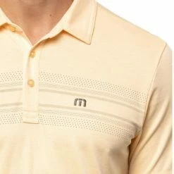 TravisMathew On Deck Golf Polo 2021 -TravisMathew Shop ann2096 heather cornsilk 4 92861.1621996125