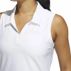 Adidas Go-To Sleeveless Golf Shirt 2021 Women -TravisMathew Shop ann2106 white 5 00194.1621997336