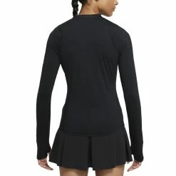 Nike Dri-FIT UV Victory Longsleeve Golf Baselayer 2021 Women -TravisMathew Shop ann2516 black white 2 32542.1665027147