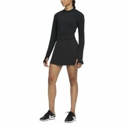 Nike Dri-FIT UV Victory Longsleeve Golf Baselayer 2021 Women -TravisMathew Shop ann2516 black white 5 39568.1665027162