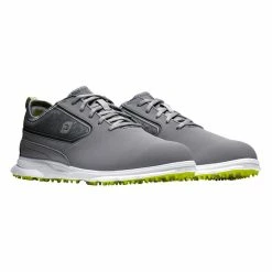 FootJoy Superlites XP Spikeless Golf Shoes 2022 -TravisMathew Shop ann2571 laced gray gray lime 4 93984.1635390891