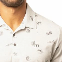 TravisMathew Stolen Time Golf Polo 2021 -TravisMathew Shop ann2586 heather white 4 15587.1636617791