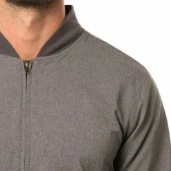 TravisMathew Asheville Golf Jacket 2021 -TravisMathew Shop ann2589 heather gray pinstripe 4 11065.1636075535