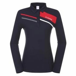 JDX America X-Swing Longsleeve Golf Polo 2021 Women -TravisMathew Shop ann2621 dark navy 1 95919.1636697695