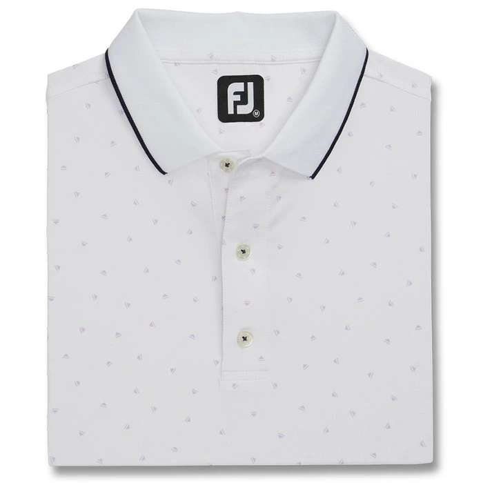 FootJoy Push Play Print Lisle Knit Collar Golf Polo 2022 4 FootJoy Push Play Print Lisle Knit Collar Golf Polo 2022 - Image 2