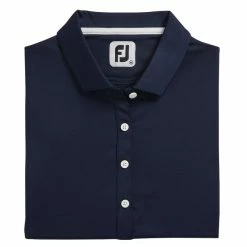 FootJoy Solid Lisle Self Collar Golf Polo 2022 Women -TravisMathew Shop ann2782 navy 1 51454.1647055453