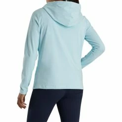 FootJoy Full-Zip Hoodie Golf Jacket 2022 Women -TravisMathew Shop ann2789 sky heather 3 94341.1646464478