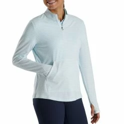 FootJoy Half-Zip Tonal Stripe Midlayer Golf Pullover 2022 Women 10 FootJoy Half-Zip Tonal Stripe Midlayer Golf Pullover 2022 Women -TravisMathew Shop ann2790 sky 2 30491.1646464602
