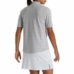 FootJoy Pique Half Sleeve Pinstripe Golf Polo 2022 Women 10 FootJoy Pique Half Sleeve Pinstripe Golf Polo 2022 Women -TravisMathew Shop ann2792 light gray heather 3 85112.1646464951