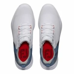 FootJoy Fuel Spikeless Golf Shoes 2022 -TravisMathew Shop ann2794 white blue fog red 3 05837.1646793593