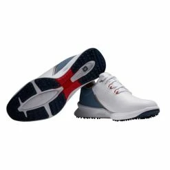 FootJoy Fuel Spikeless Golf Shoes 2022 -TravisMathew Shop ann2794 white blue fog red 5 48802.1646793605