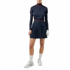 J.Lindeberg Odia Pleated Golf Skirt 2022 Women -TravisMathew Shop ann2819 jl navy 3 53229.1647052385