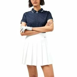 J.Lindeberg Galiah Golf Polo 2022 Women -TravisMathew Shop ann2826 navy jacquard bridge monogram 4 99720.1655277522