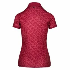 J.Lindeberg Tour Tech Print Golf Polo 2022 Women -TravisMathew Shop ann2833 hot pink bridge 3 38608.1647497631