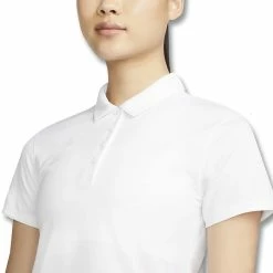 Nike Dri-FIT Victory Shortsleeve Solid Golf Polo 2022 Women -TravisMathew Shop ann2966 white black 2 58461.1668234900