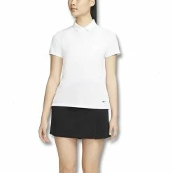 Nike Dri-FIT Victory Shortsleeve Solid Golf Polo 2022 Women -TravisMathew Shop ann2966 white black 5 78667.1668234914