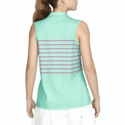 Nike Dri-FIT Victory Striped Sleeveless Golf Polo 2022 Women -TravisMathew Shop ann2995 washed teal pink prime 2 21177.1669105967