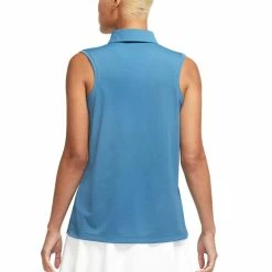 Nike Dri-FIT Victory Sleeveless Solid Golf Polo 2022 Women -TravisMathew Shop ann3065 dutch blue white 2 50641.1669360089