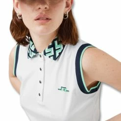 J.Lindeberg Leslie Sleeveless Golf Top 2022 Women -TravisMathew Shop ann3111 white 5 38109.1656140296