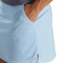 FootJoy Performance Interlock Knit Golf Skort 2022 Women -TravisMathew Shop ann3189 blue houndstooth 3 71051.1660203990