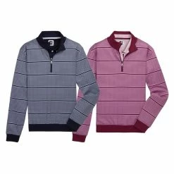 FootJoy Half Zip Houndstooth Print Midlayer Golf Pullover 2022 Women