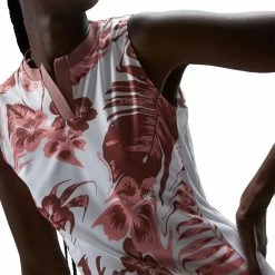 J.Lindeberg Meya Print Sleeveless Golf Top 2023 Women -TravisMathew Shop ann3770 hibiscus pink 6 44725.1671081726