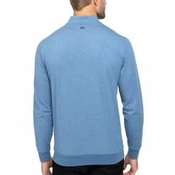 TravisMathew Splash Of Color Golf Pullover 2023 -TravisMathew Shop ann4047 heather mid blue 3 22837.1677806860