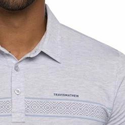 TravisMathew Local Time Golf Polo 2023 -TravisMathew Shop ann4052 heather light gray 4 68919.1677807815