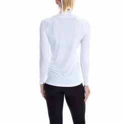 SParms Sun Protect+ UV/Sun Protection High Neck Longsleeve Golf Mock Women -TravisMathew Shop car0294 plain logo white 1 3 44030.1573523733
