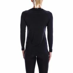 SParms Sun Protect+ UV/Sun Protection Round Neck Longsleeve Golf T-Shirt Women -TravisMathew Shop car0295 plain logo black 1 3 73002.1573546855