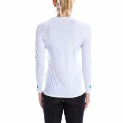 SParms Sun Protect+ UV/Sun Protection Round Neck Longsleeve Golf T-Shirt Women -TravisMathew Shop car0295 plain logo white 1 3 89842.1573546830
