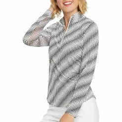 GGblue Georgia Ice Longsleeve Mock Golf Polo 2019 Women 11 GGblue Georgia Ice Longsleeve Mock Golf Polo 2019 Women -TravisMathew Shop car0818 black diagonal diamond 1 94079.1572391637