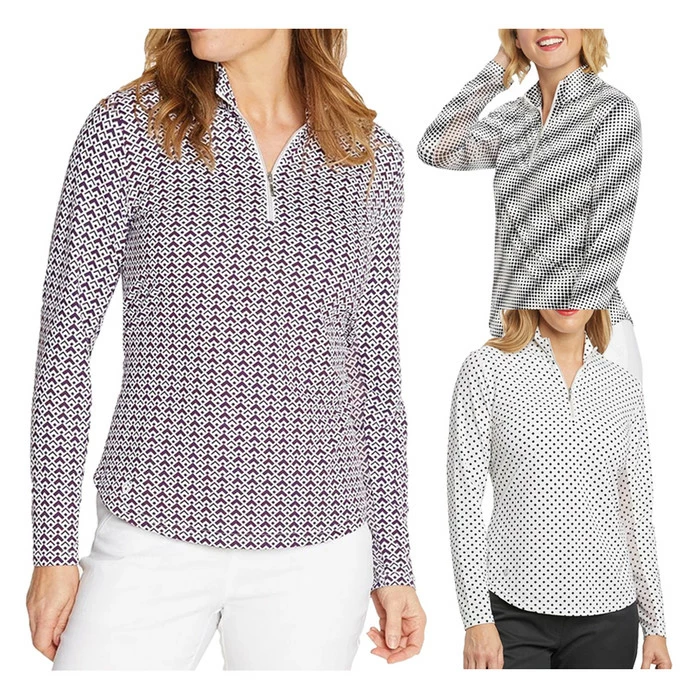 GGblue Georgia Ice Longsleeve Mock Golf Polo 2019 Women 3 GGblue Georgia Ice Longsleeve Mock Golf Polo 2019 Women