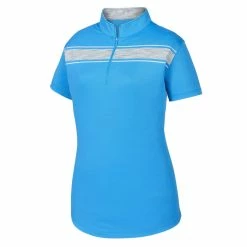 FootJoy Baby Pique Engineered Stripe Zip Golf Polo 2019 Women 13 FootJoy Baby Pique Engineered Stripe Zip Golf Polo 2019 Women -TravisMathew Shop car0859 surf gray 1 81441.1573264127