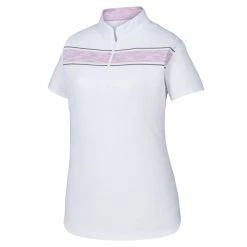 FootJoy Baby Pique Engineered Stripe Zip Golf Polo 2019 Women 11 FootJoy Baby Pique Engineered Stripe Zip Golf Polo 2019 Women -TravisMathew Shop car0859 white orchid charcoal 1 39127.1573264089