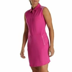 FootJoy Sleeveless Pique Golf Dress 2020 Women -TravisMathew Shop car0935 rose 2 06151.1581381298