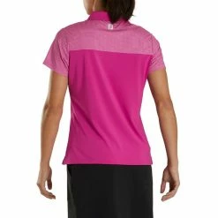FootJoy Dot Print Yoke Golf Polo 2020 Women -TravisMathew Shop car0937 rose 3 96004.1581381496