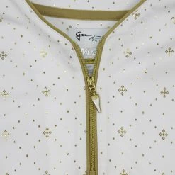 Greg Norman ML75 Diamond Zip Golf Polo 2019 Women -TravisMathew Shop car0952 white 3 60685.1578097068