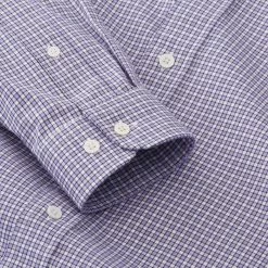 FootJoy Stretch Twill Woven Check Golf Shirt 2019 7 FootJoy Stretch Twill Woven Check Golf Shirt 2019 -TravisMathew Shop car0993 iris white navy 3 91835.1578098032