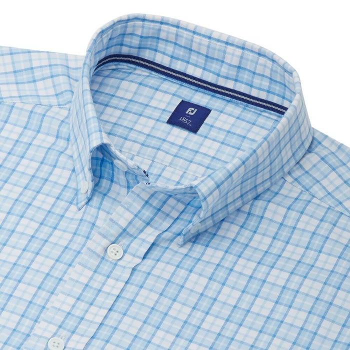 FootJoy Lightweight Stretch Twill Woven Plaid Golf Shirt 2019 4 FootJoy Lightweight Stretch Twill Woven Plaid Golf Shirt 2019 - Image 2
