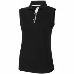 FootJoy ProDry Interlock Sleeveless Knit Collar Golf Polo 2019 Women 11 FootJoy ProDry Interlock Sleeveless Knit Collar Golf Polo 2019 Women -TravisMathew Shop dez0377 black 1 59050.1552486004
